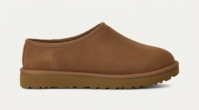 Low slip-on slipper, chestnut PB10