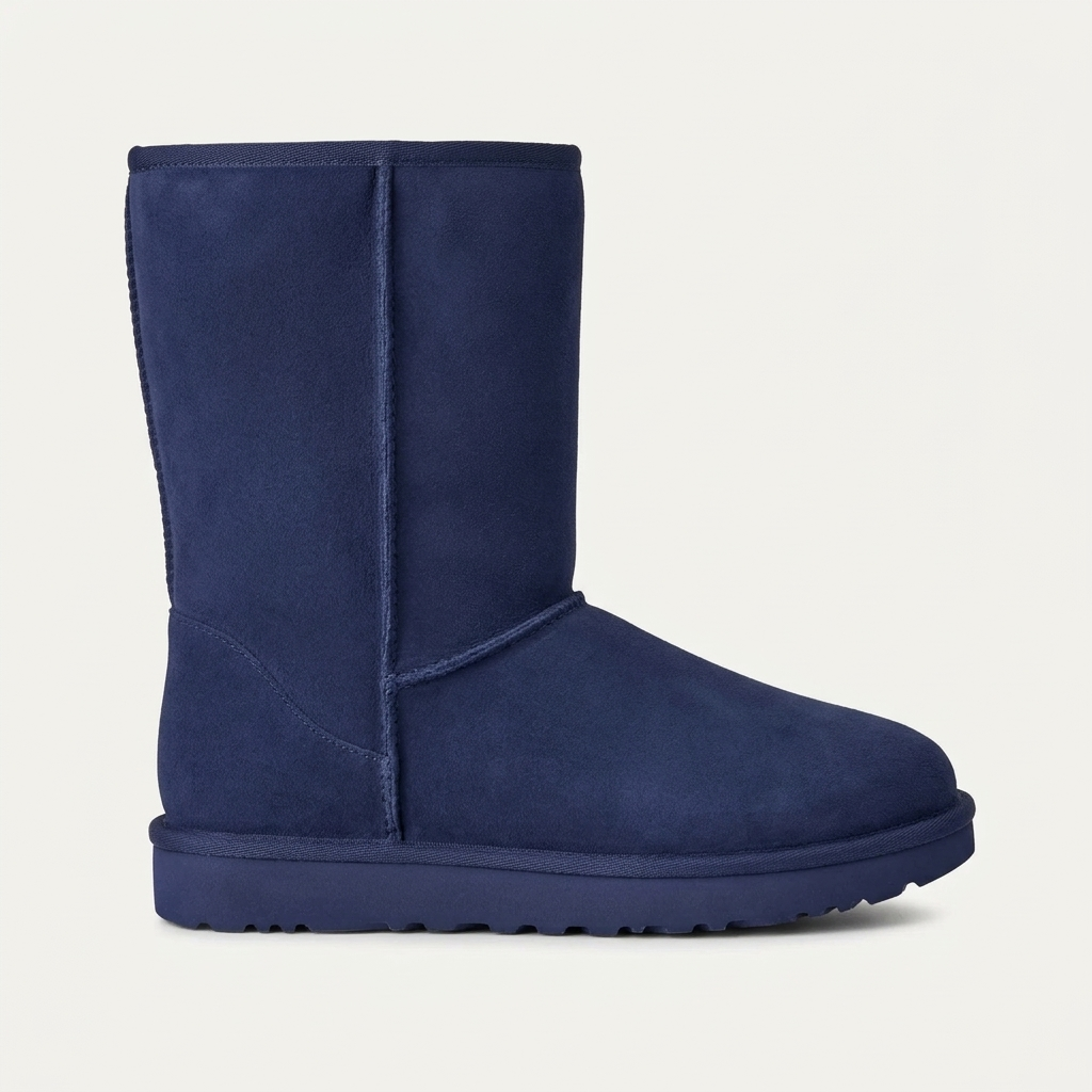 Short pull-on boot, navy PB29
